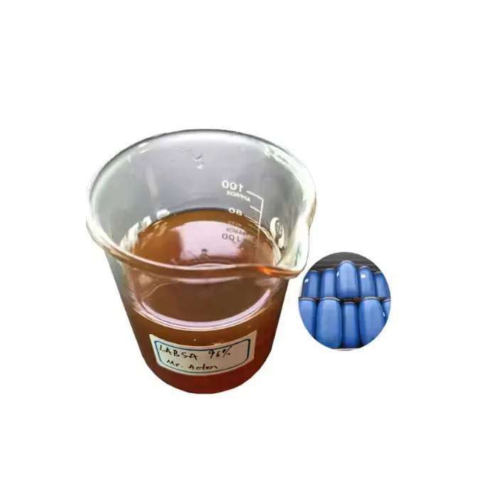 96% LABSA kémiai lineáris alkil -benzol -szulfonsav a mosószer CAS -hez 27176-87-0