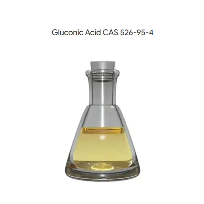 Glukonsav folyadék 50% az élelmiszer -minőségű CAS esetén 526-95-4